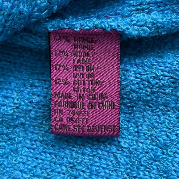 Philip Jane Gordon “ADIEU” Artsy Shag Colorful Sweater Sz S - Picture 10 of 12